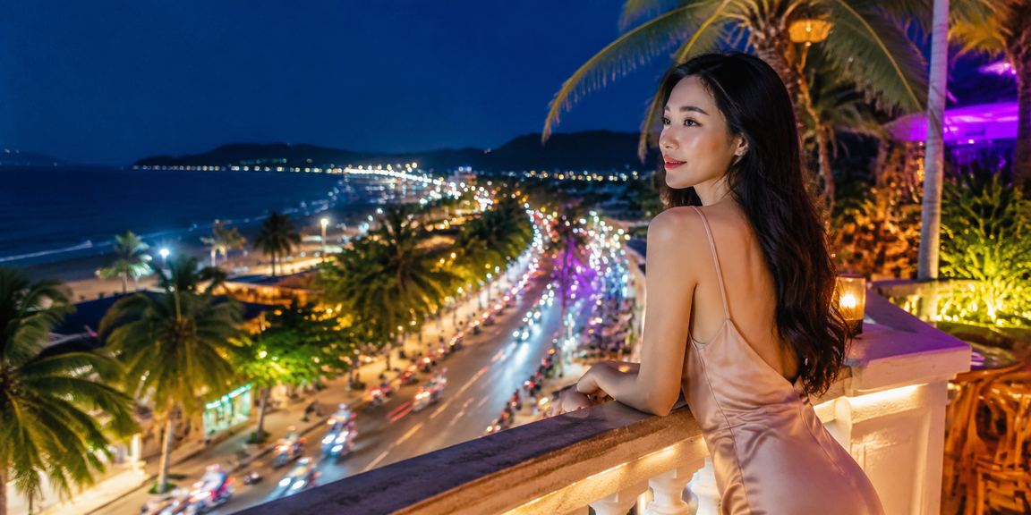 Ứng dụng casino 277 với giao diện neon tại Phú Quốc về đêm